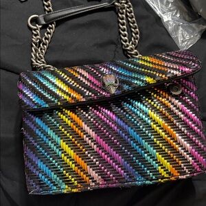 Kurt Geiger Colorful Woven Chain Strap Bag
